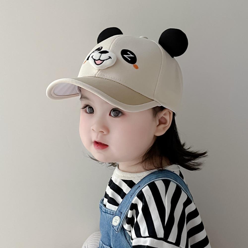 Adjustable Children Baseball Hat Breathable Cartoon Animal Cap Dog Baby Sunscreen Hat  Summer