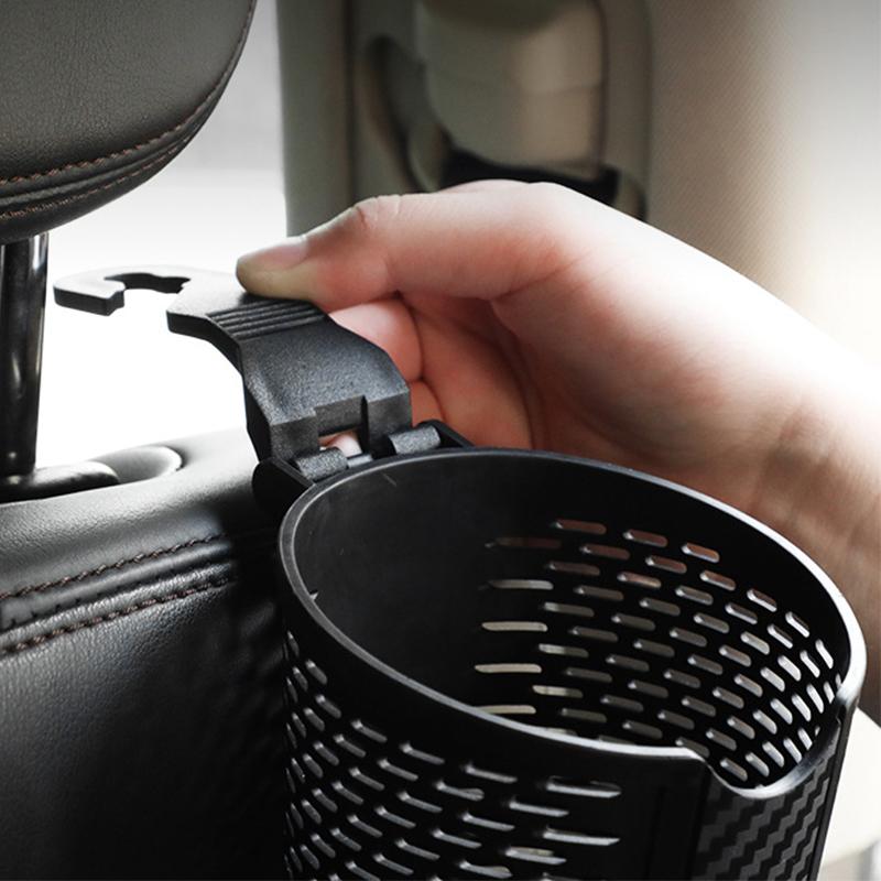 Car Cup Holder Box Drink Rack Storage Bin Universal Car Seat Back Water Cup Box Organizer