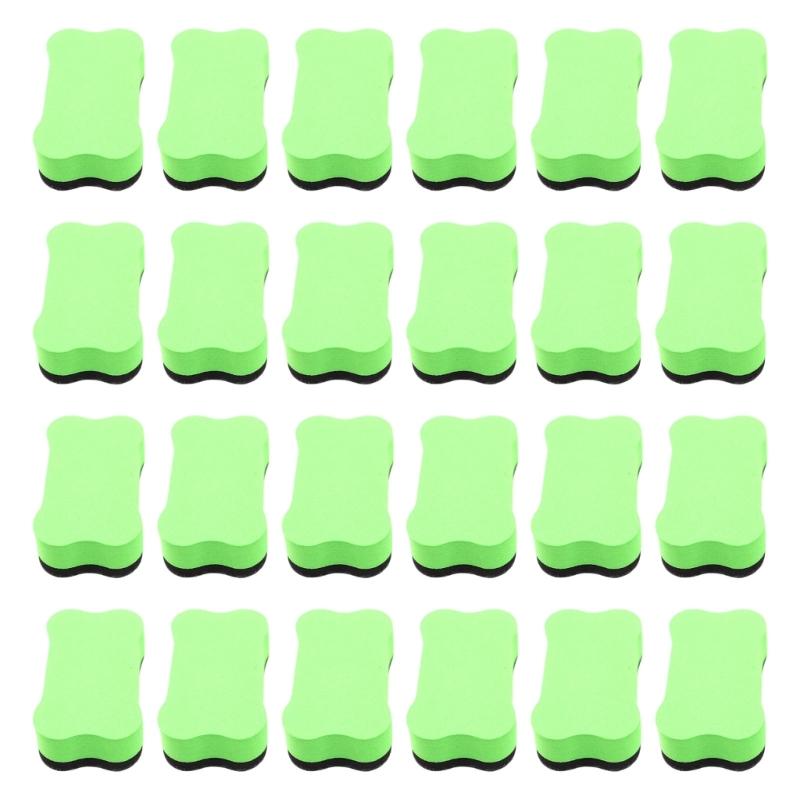 24 Pcs Colorful Bone Shape Erasers Magnetic Dry Erases Board Eraser Whiteboard Eraser For Teachers Students