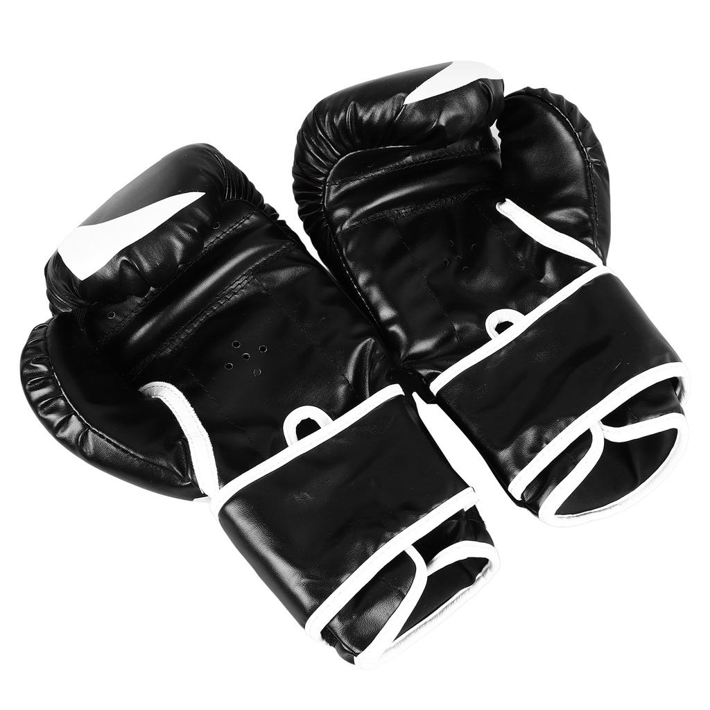 1 Pair 10oz Boxing Training Gloves Fighting Sandbag Boxing Gloves for Men Women Black