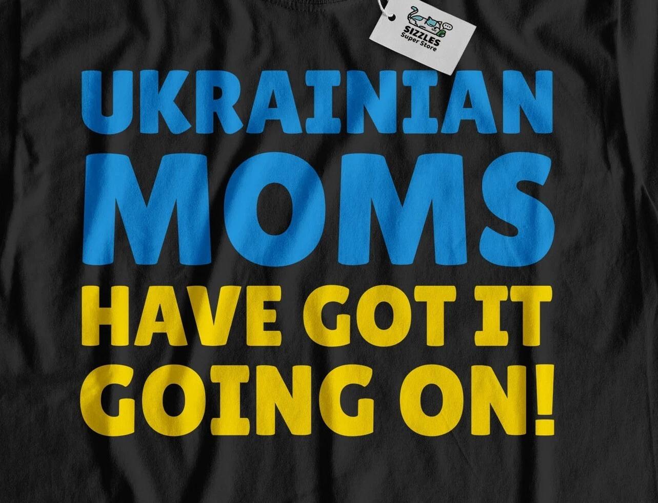 Funny Ukrainian Mom T-Shirt Ukraine Mothers Day Gifts 3XL