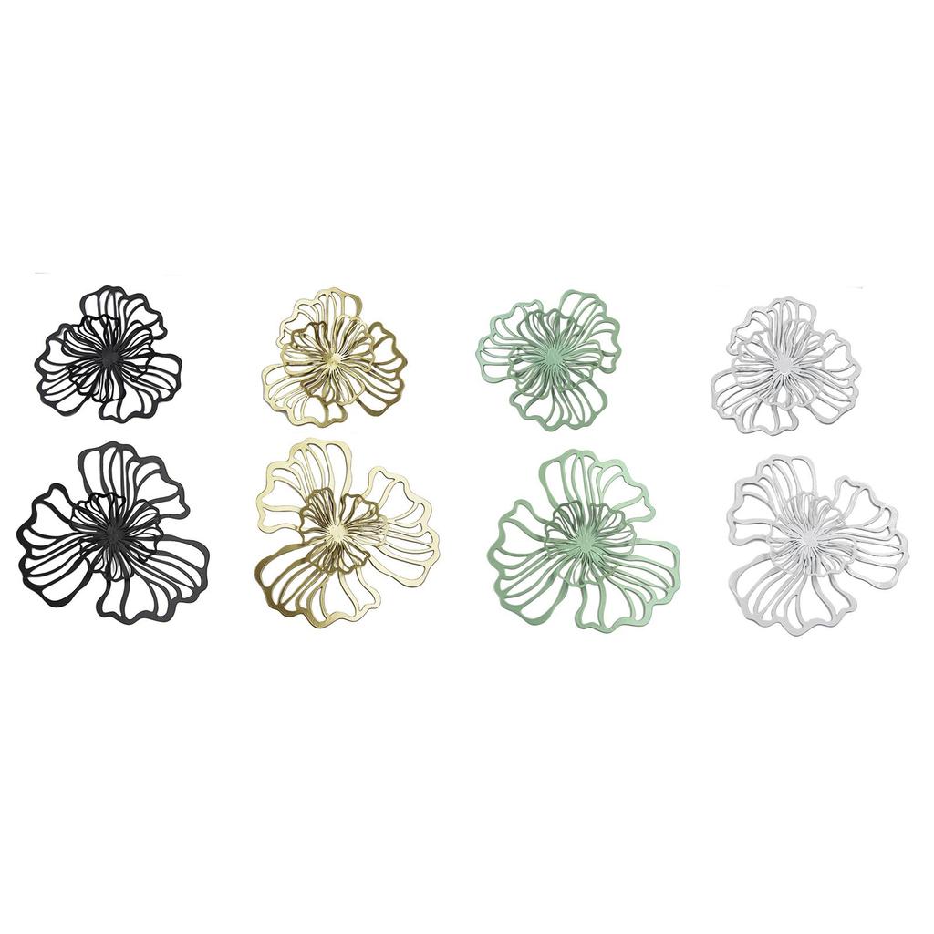 Wall Decoration Flower Metal Wall Art Decor Floral Wall Hanging Decor Wall Ornament for Living Room Kitchen Bathroom Hotel