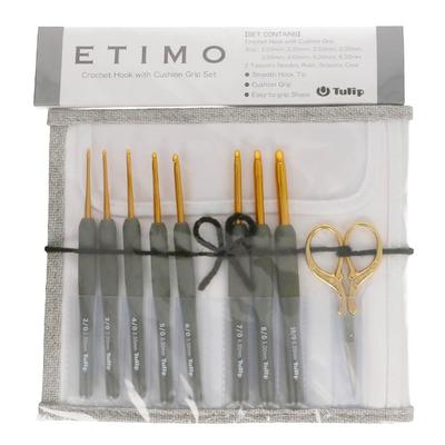 ETIMO Crochet Hook Set, Premium Gold, TEG-001