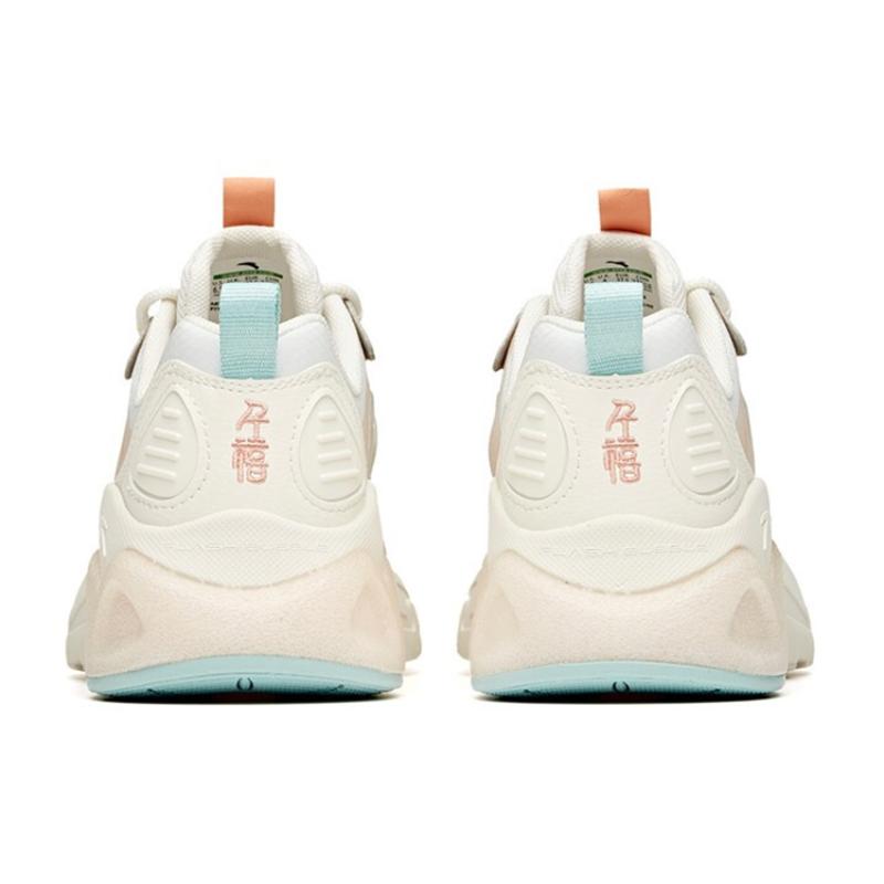 Anta Millennium 2.0 Cushioning Anti-Slip And Wear-Resistant Low-Top Chunky Sneakers White Pink Blue Sneakers 122128896-5