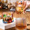 Bar Accessory With Base Spinning Whiskey Glass Clear Thickened Brandy Glass Rotating Wine Cup Beer