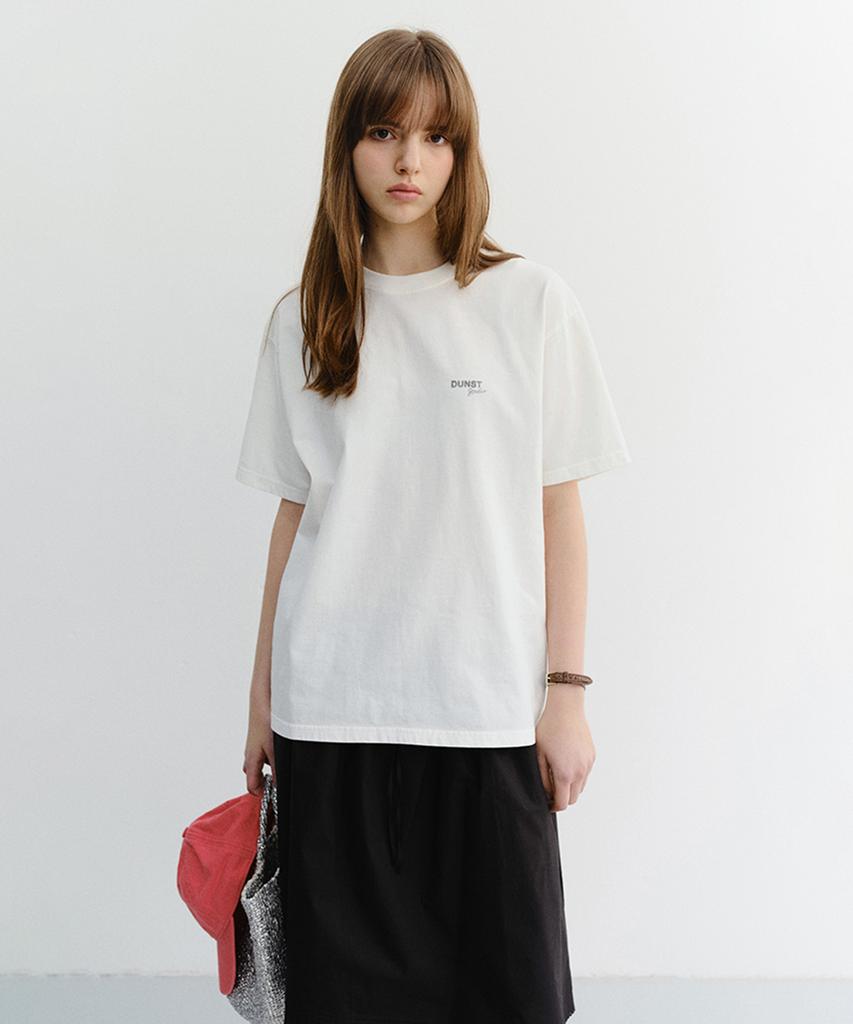 Deonseuteu Unisex Garment Dyed T-Shirt_Udts6B146_Off White
