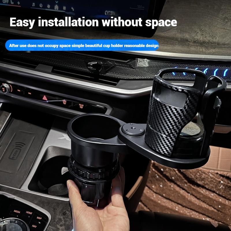 4 In 1 Car Cup Holder For BMW X5 G05 2025-2025 Car Cup Holder Car Extender Multifunctional Rotating Car Cup Holder