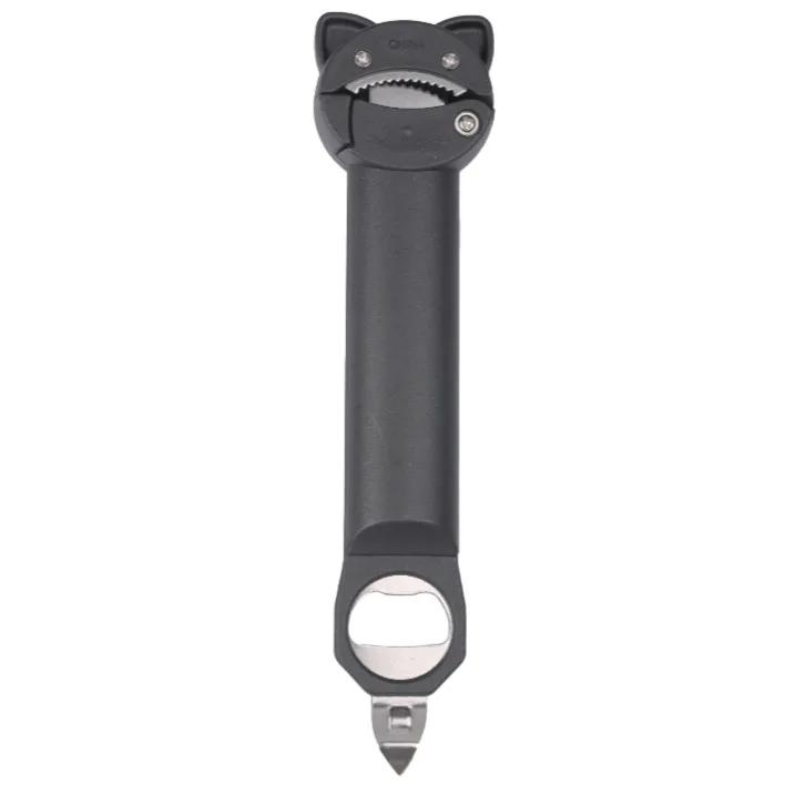 Multifunctional 4 in 1 Bottle Opener Adjustable Stainless Steel Bottle Opener Telescopic Manual Capper New Kitchen Supplies Tool