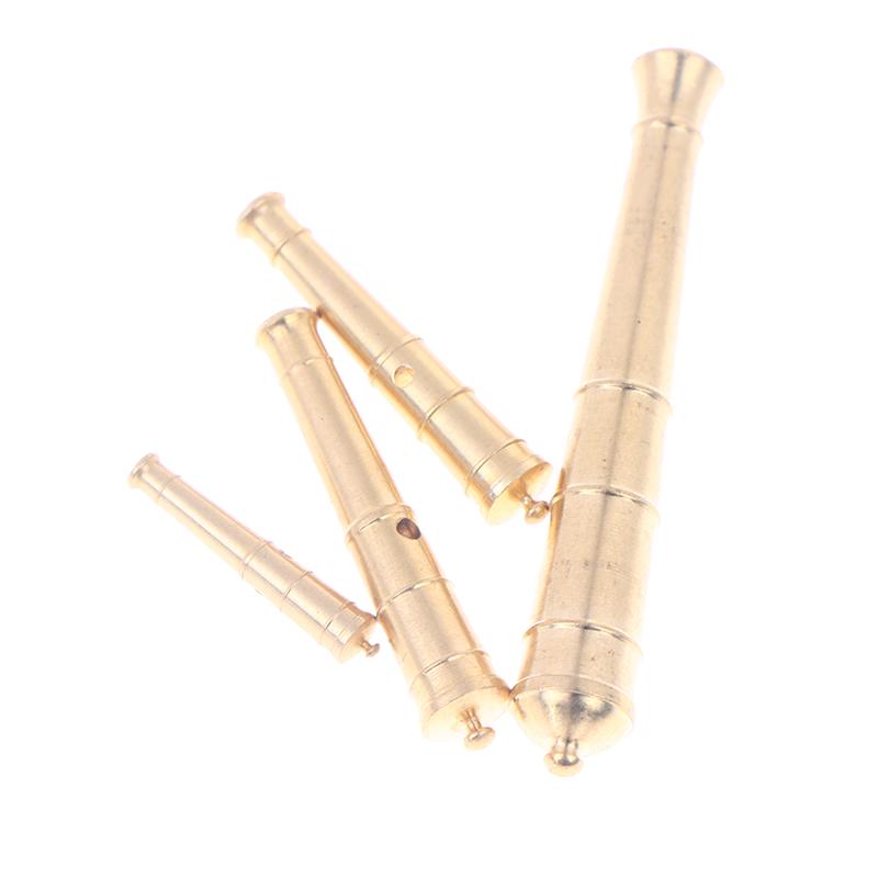 Ancient Ship Model Accessories High Quality Cnc Brass Cannons Sailboat Guns Fittings 4 Sizes Ship Model Ship Guns