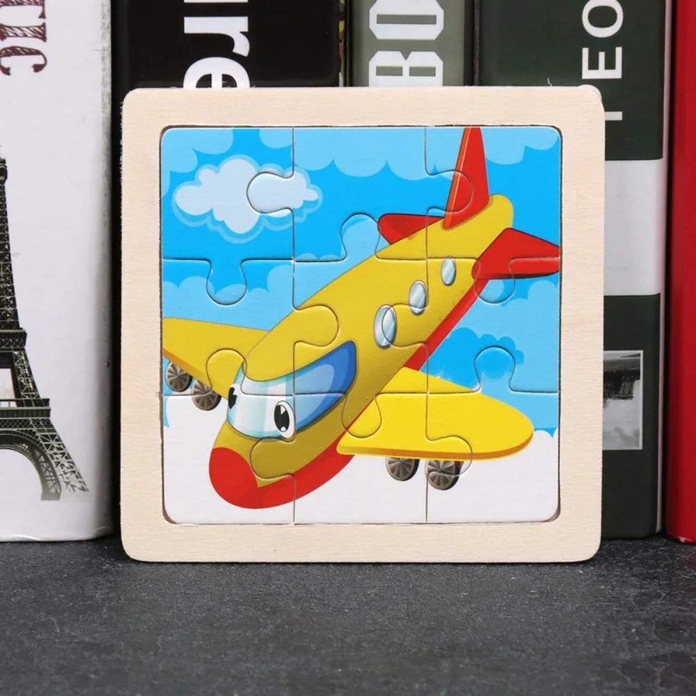 9 ks Drevené puzzle malej veľkosti Montessori hračky pre bábätká Skladačka 3D puzzle dosková hra Vzdelávacie hračky pre deti Darček