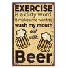 DRINK BEER Metal Tin Sign Vintage Alcohol Metal Sign SAVE WATER Backyard Bar Retro Plaques Man Cave Pub Decor Bar Iron Painting