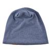 Men and Women Autumn and Winter Warm Solid Color Hat Loose Casual Outdoor Knitted Pullover Hat