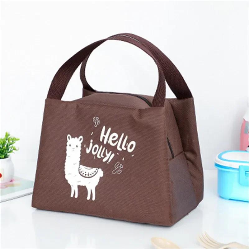 

Portable Insulated Thermal Cooler Lunch Bag Box For Women Girls Kids Children Food Fresh Tote Cartoon Pouch