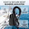 Black Knotless Marine Anchor System 316 Stainless Steel Marine Sliding Rope Hook  RV Camping