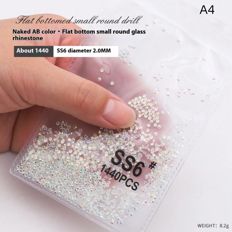 Gemischte AB Flachboden Farbe Nagel Strasssteine Glanz Nagelzubehör Nagelkunst DIY Nägel Zubehör Dekoration Charms