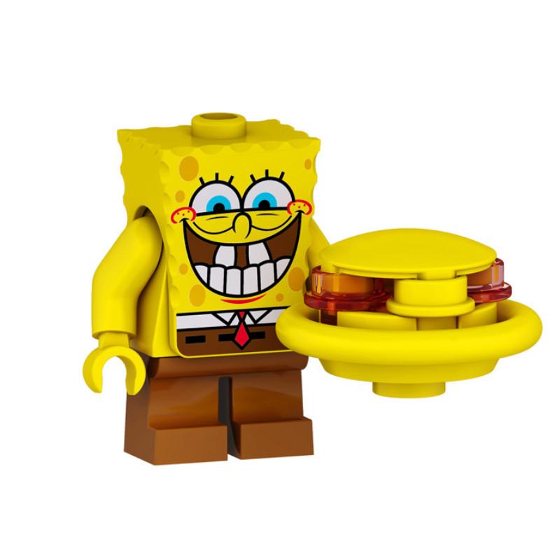 Spongebob Squarepants Building Blocks Toy With Abs Plastic Small Particles For Creative Play