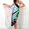 IHUASU Women's Colourful Butterfly 3D Printed Sexy Comfortable Beach Cover Dresses