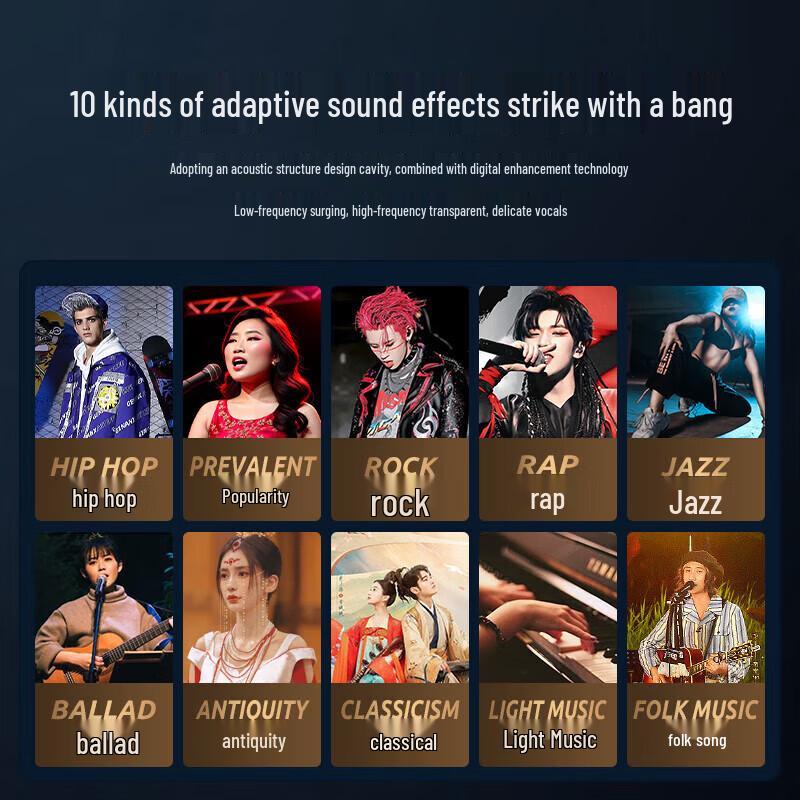 OKSJ A12 Wireless Neckband Bluetooth Earbuds with ENC Noise Cancellation