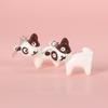 Boucles d'oreilles chiot design mignon ins style froid acrylique personnalisées clous d'oreilles animal de compagnie boucles d'oreilles design dessin animé