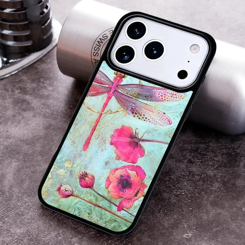 Dragonfly Phone Case For iPhone 17 16 15 14 13 12 11 Pro Max Plus 17Air Soft Silicone Cover