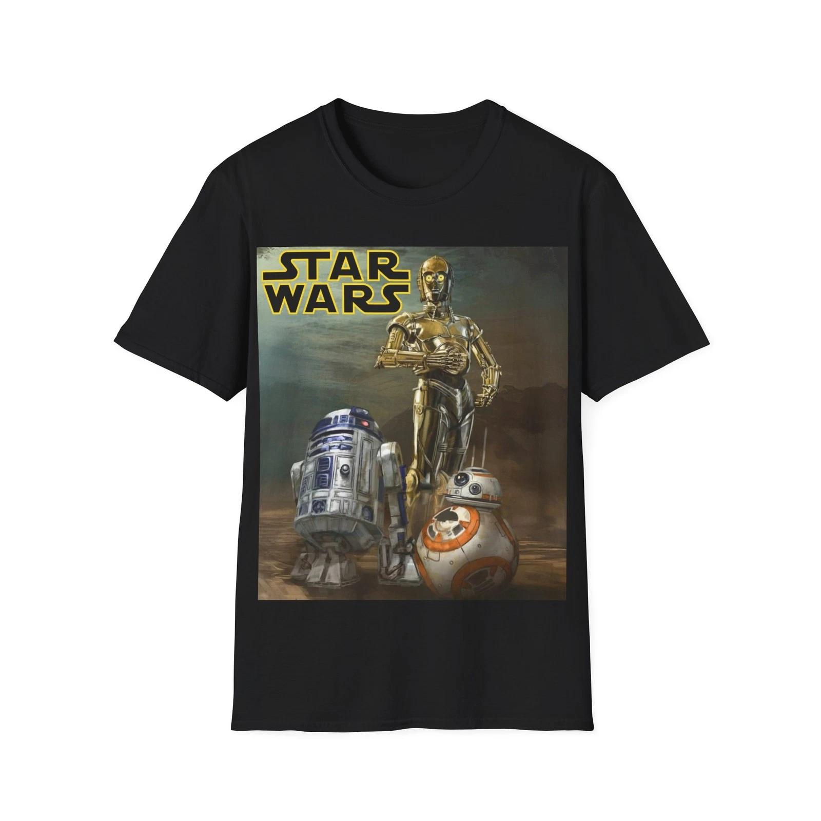 Star Wars Droids T Shirt C3PO R2D2 BB8 Tee 3XL
