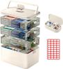 4-Tier Medicine Storage, Medicine Cabinet Medicine Box with Handle