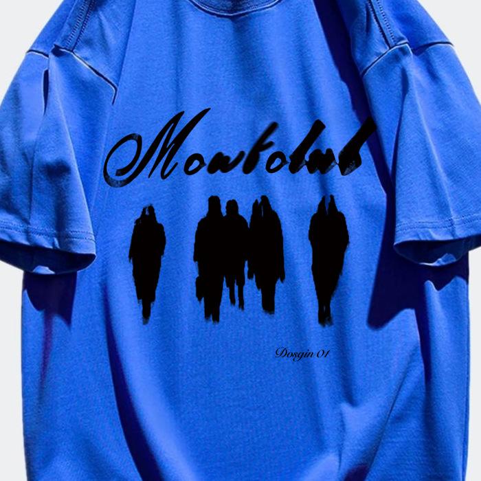 

Trendy brand high street short-sleeved T-shirt women s summer design sense pure cotton heavy casual top American retro ns t-shirt 2XL