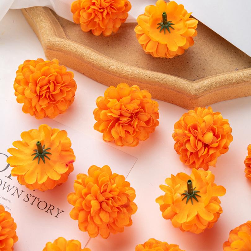 50pcs Artificial Hydrangea Flowers Wall Wedding for Home Decor Christmas Wreaths Scrapbook Photography Props Bridal Accessories