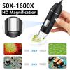 1600X 3'ü 1 arada Dijital Mikroskop Kamera Taşınabilir Elektronik Mikroskop Lehimleme İçin LED Büyüteç Tip-C USB Şarj Büyüteci
