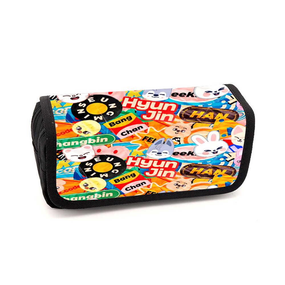 Cute Cartoon Animal Multi-Layer Pencil Case - Large Capacity, Portable Stationery Box for Students