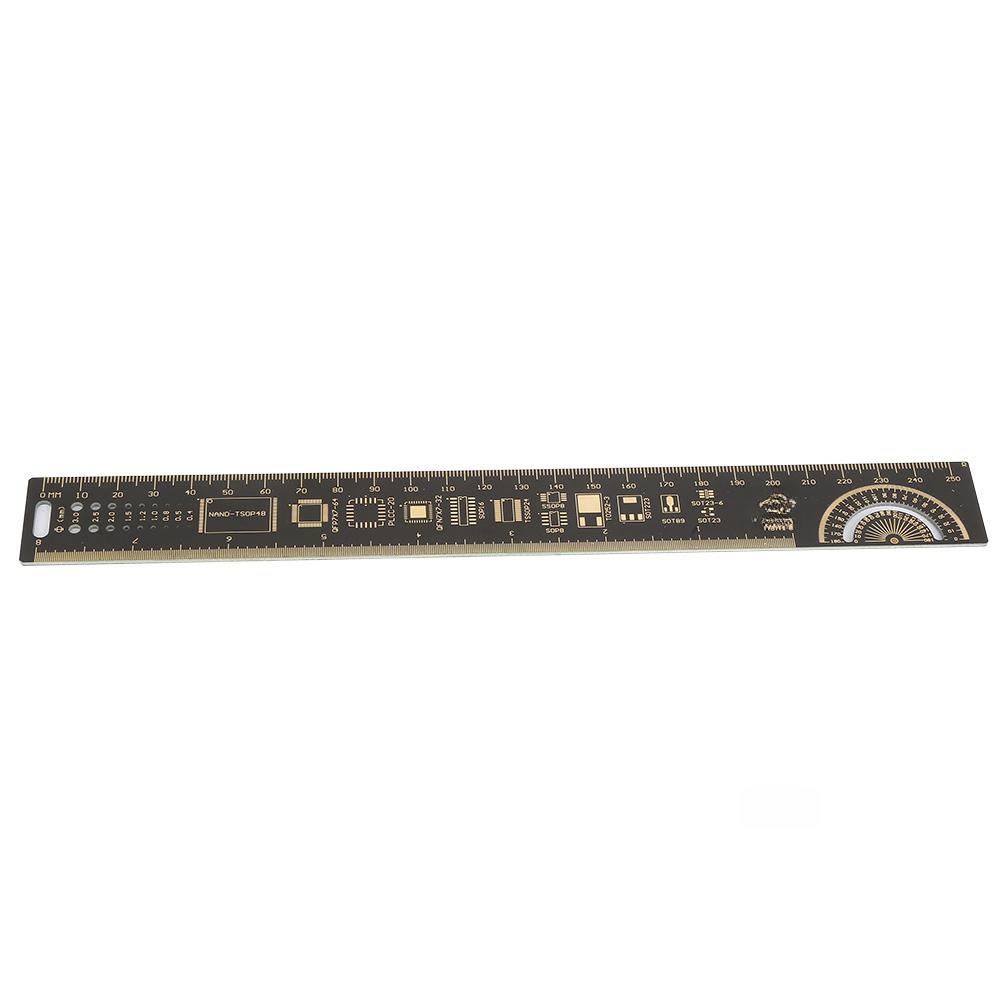 10 inch 25cm Multifunctional Printed Circuit Board Ruler for Electronic Engineers
