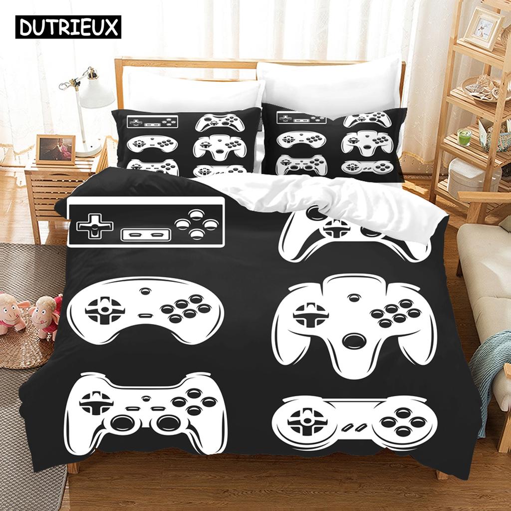 Fashion Gamepad Bedding Set Kids Game Comforter Quilt Adult Gift Bed Linen Bedroom Duvet Covers Single Queen King Size