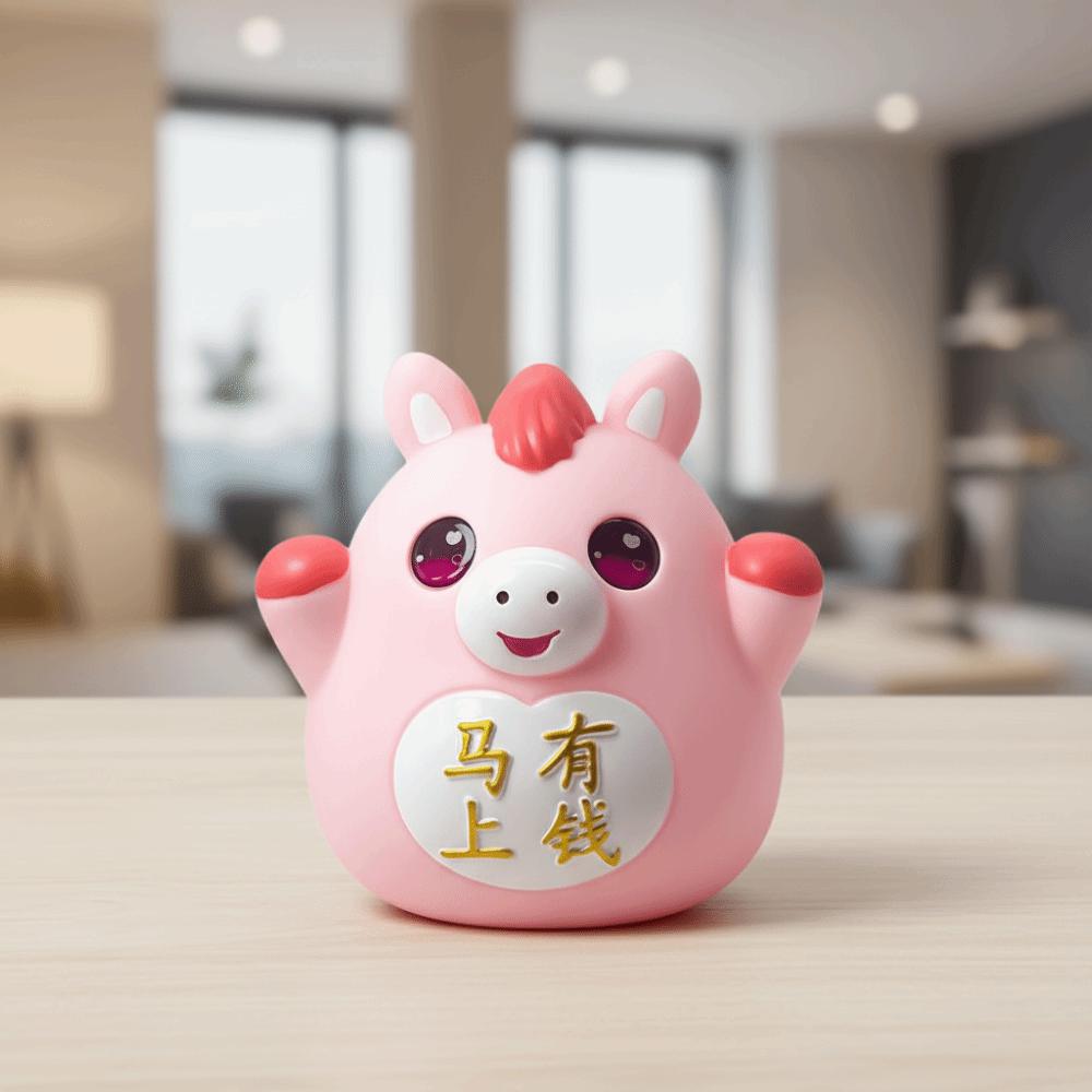Anti-Fall Piggy Bank Cartoon Decorative Ornament Home Decoration Money Box  Living Room