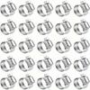 25-piece stainless steel water pipe clamp set, 1/4" to 1-1/8" T-bolt, worm gear design, suitable for pipe and automotive metal ring fastening