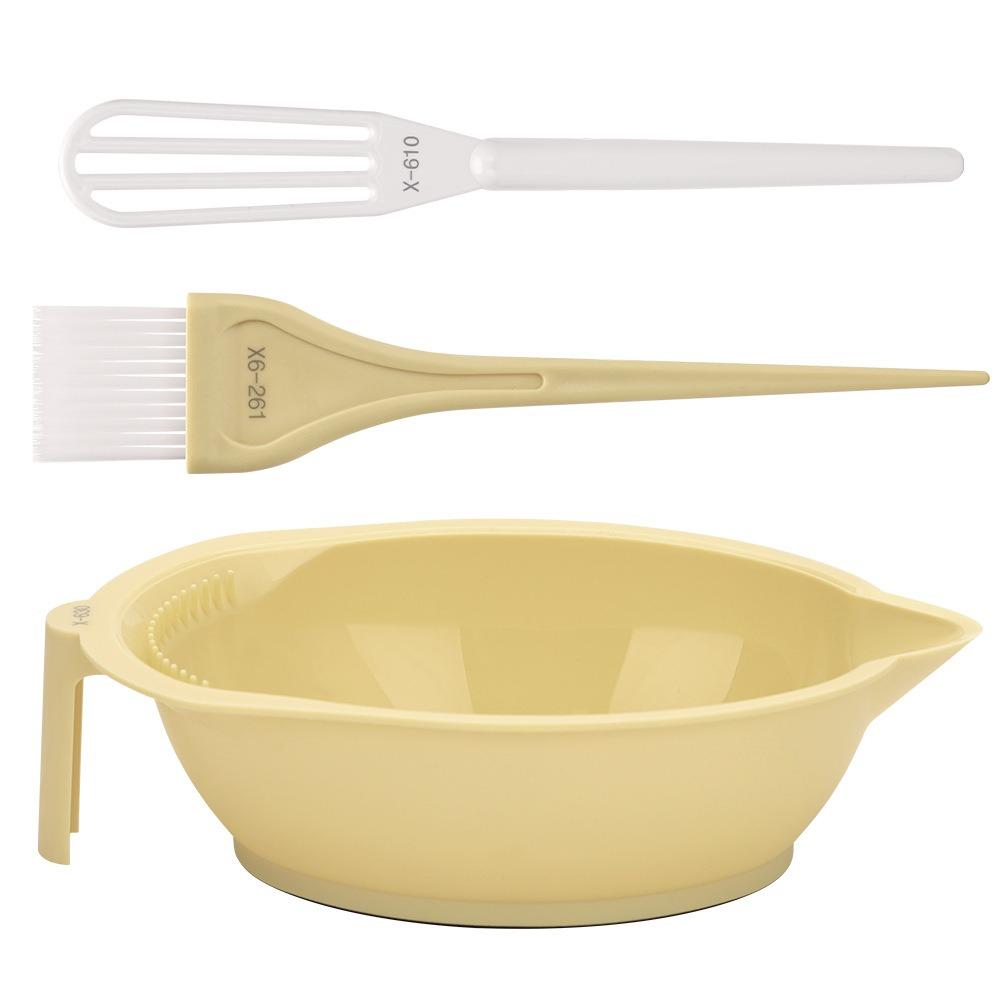 3PCS Anti-slip Professional Hair Dyeing Kit Hairdressing Hair Coloring Kit Barber