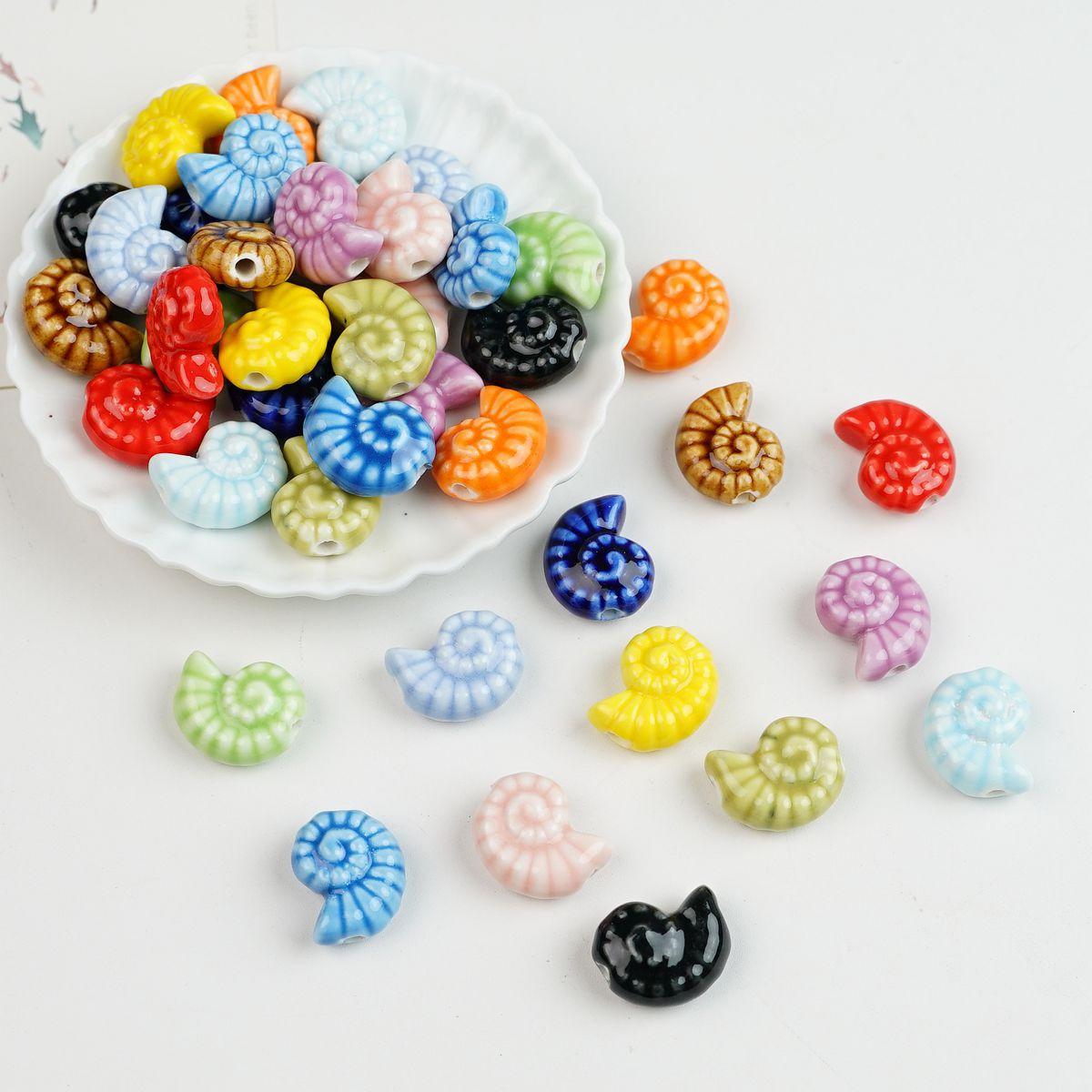Цзиндэчжэнь инс стиль милые керамические рассыпные бусины DIY ручная работа ручная работа ожерелье ювелирные аксессуары декоративный материал браслет нить
