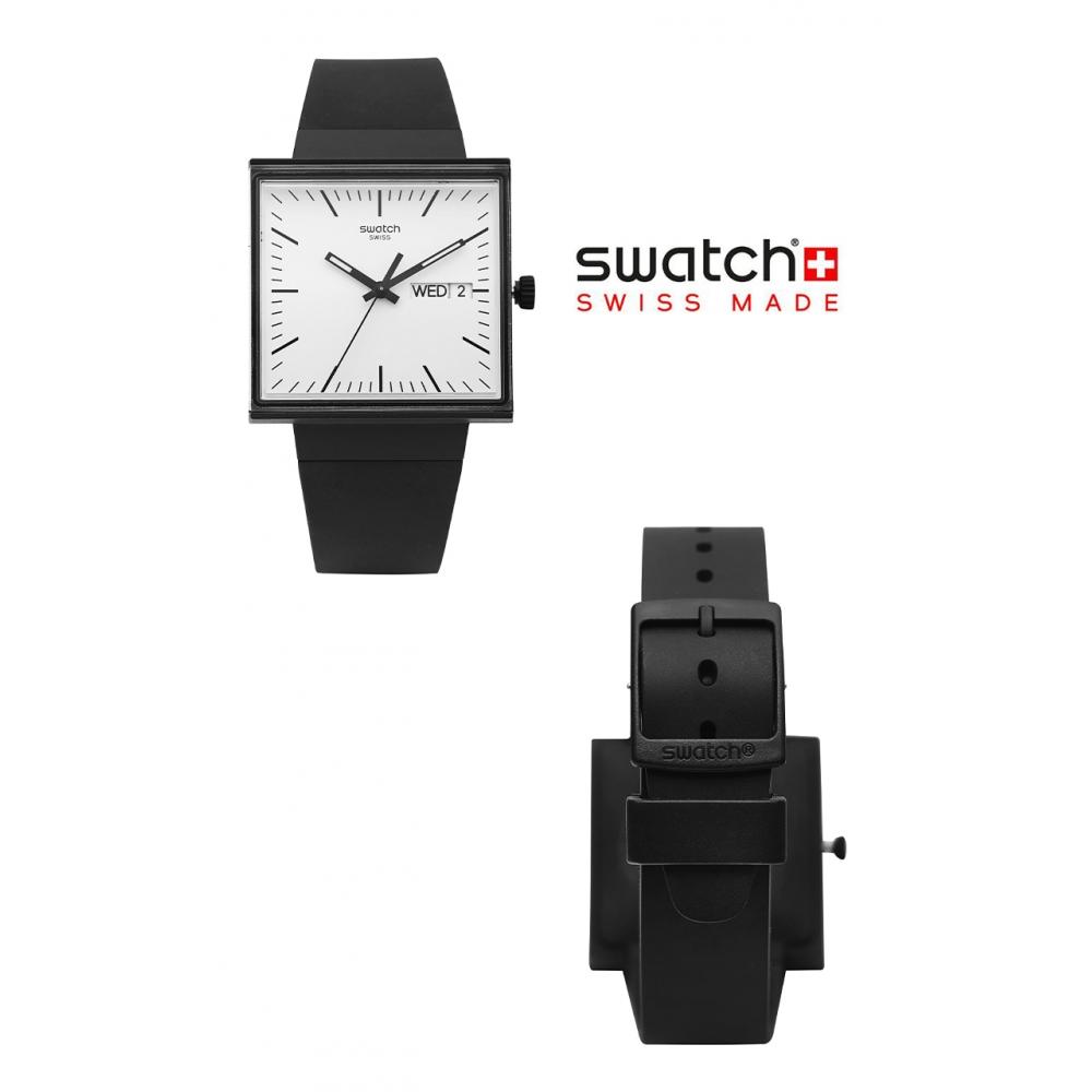 Swatch Urethan Uhr Biokeramik Was wäre wenn Schwarz So34b700