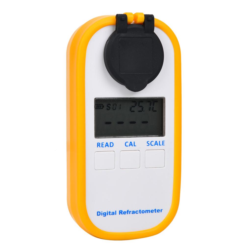 LCD Digital Brix Refractometer Food Sugar Concentration Meter Fruit Juice Beverages Tester Meter