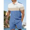 2026 Summer New Men's Short-sleeved Shirt And Beach Shorts Set Running Men's Shorts Everyday Urban Fashion Men's Casual Shirt