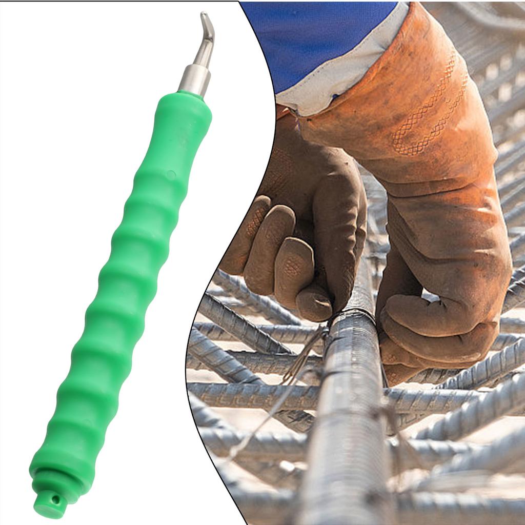 Automatic Steel Bar Tying Hook Tool with Wire Twister Function for Construction and Farm Wire Binding Applications