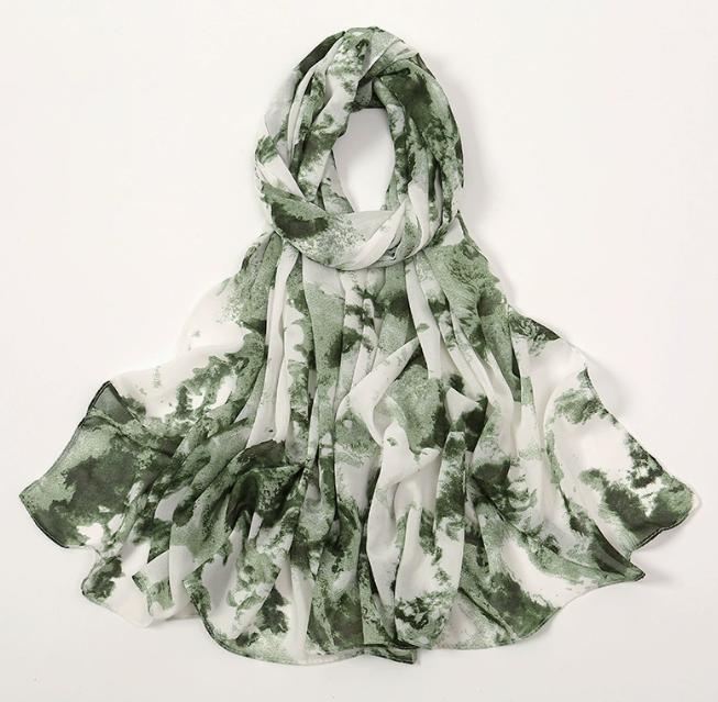 Korean Style Luxury Women Spring And Summer Metallic Daisy Flower Long Scarves Pashmina Female Shawl Hijab