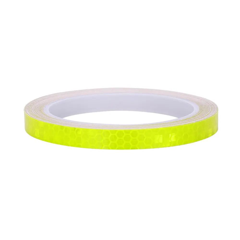 Hot Sale 6 Colors Motorcycle Rim Tape Reflective Wheel Stickers Warning Effect Decals Vinyl Waterproof Bright Car Stickers