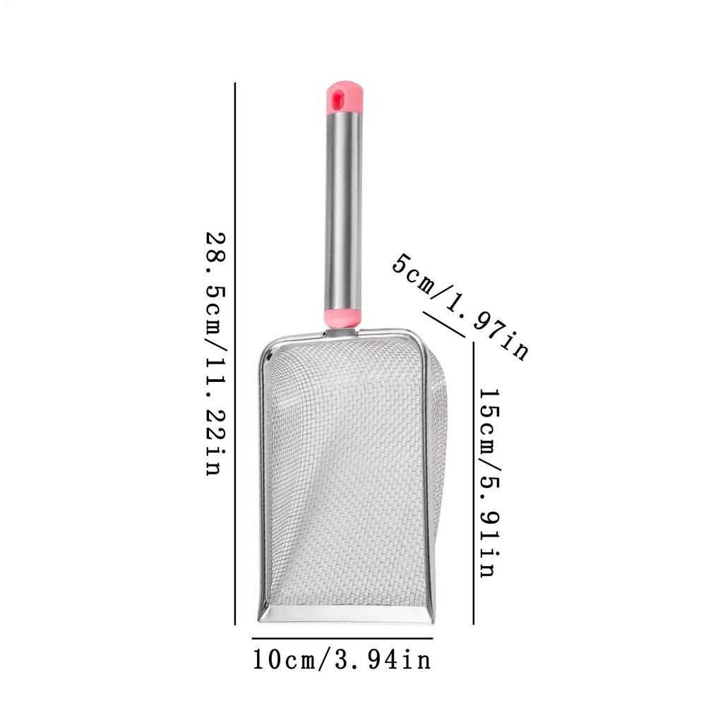 Sifting Litter Scoop Ergonomic Handle Deep Shovel Pet Cleaning Tool Pooper Scooper For Cats Waste Receptacles Pet Toilet