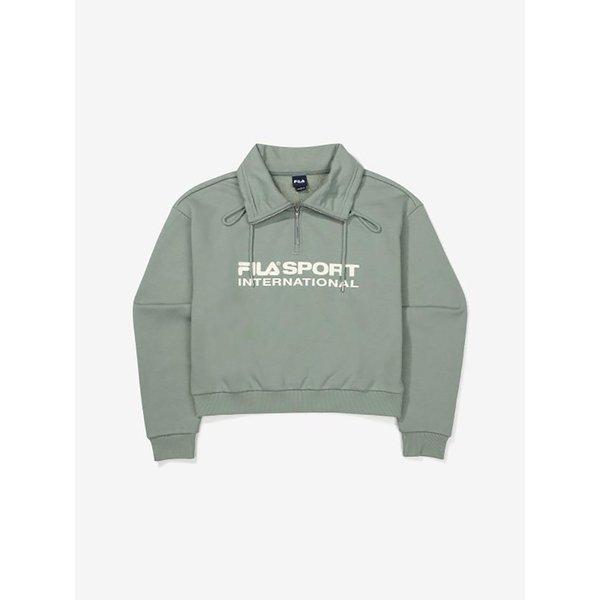 Fila Big Logo Cotton Blend High Neck Sweatshirt