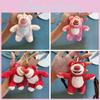 Adorable Plush Teddy Bear Keychain Soft Cartoon Stuffed Animal For Birthday Gift