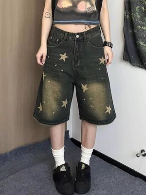 Korean Fashion Frauen Blue Jean Shorts Weibliche Y2k Hohe Taille Denim Shorts Sexy Hot Pants Büro Dame 2000s Ästhetischen Klassische