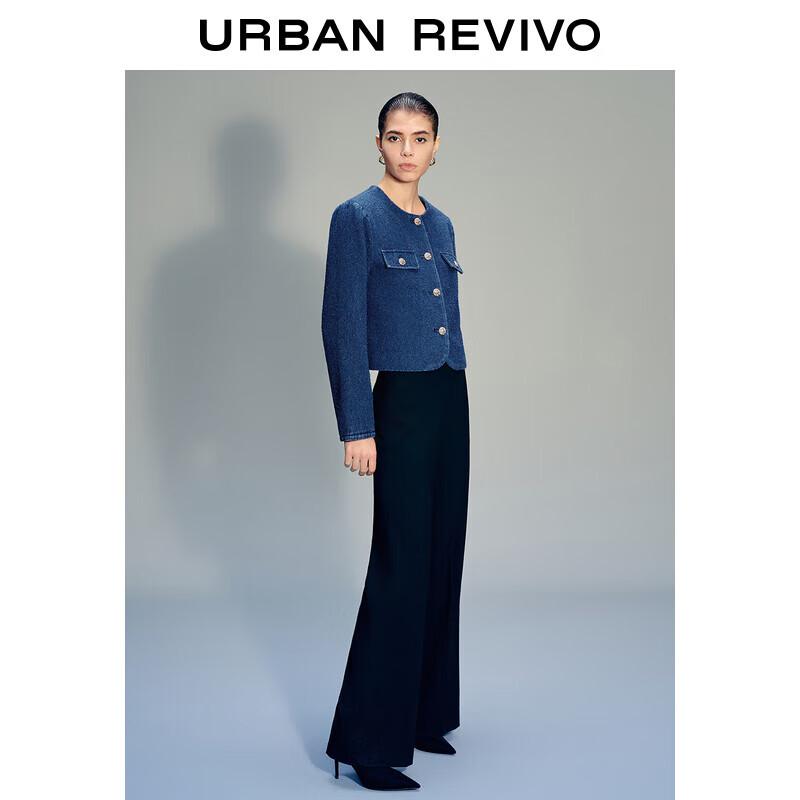 

Женская повседневная куртка UR 2024 Весна с ретро металлическими пуговицами XS