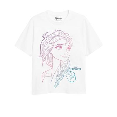 Girls Elsa Gradient Sketch T-Shirt