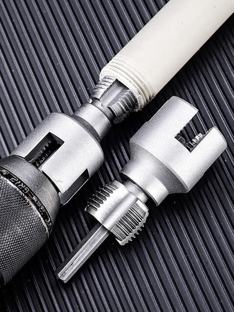 Pipe Thread Cutting Tool Integrated Internal & External Pipe Threading Tool 1/2IN 3/4IN Pipe Sizes Rethreading Tool