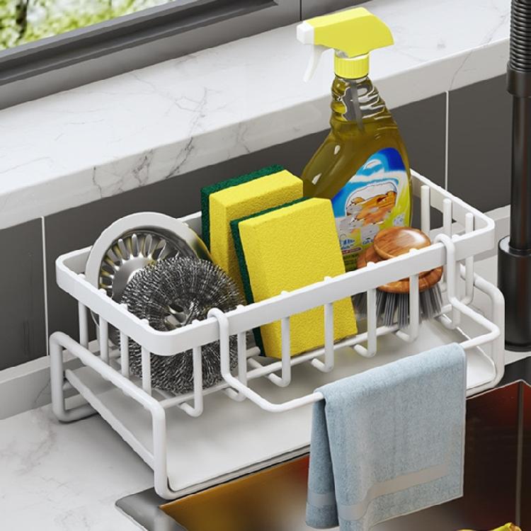 Kitchen Sink Sponge Organizer Multilayers Dish Cloth Storage Rack Kitcenwares